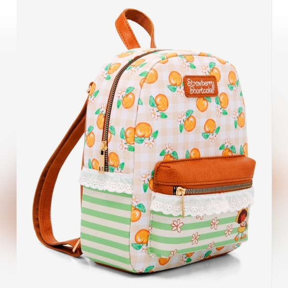 Loungefly Strawberry Shortcake Orange Blossom Mini Backpack. NWT - Picture 2 of 3